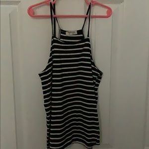 Black and white stripped tank top